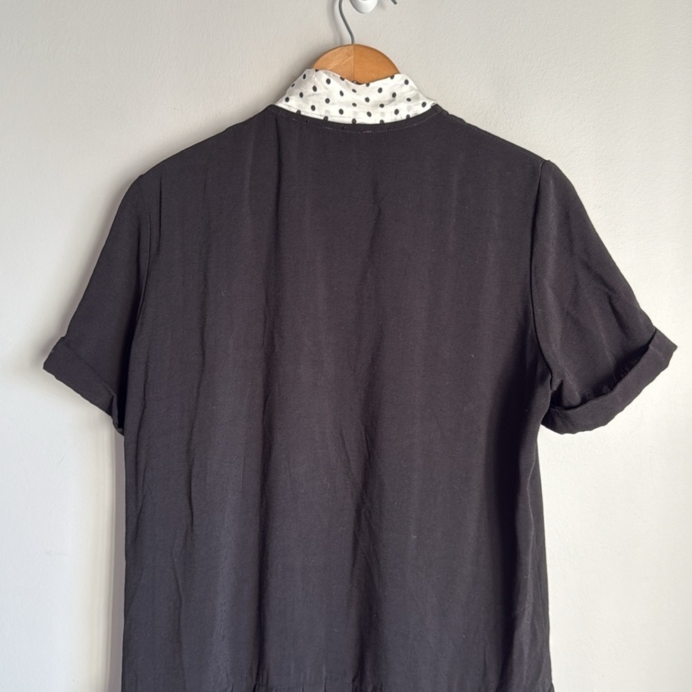 SANDRO SHORT DRESS WITH POLKA DOT TIE - Picture 9 of 15